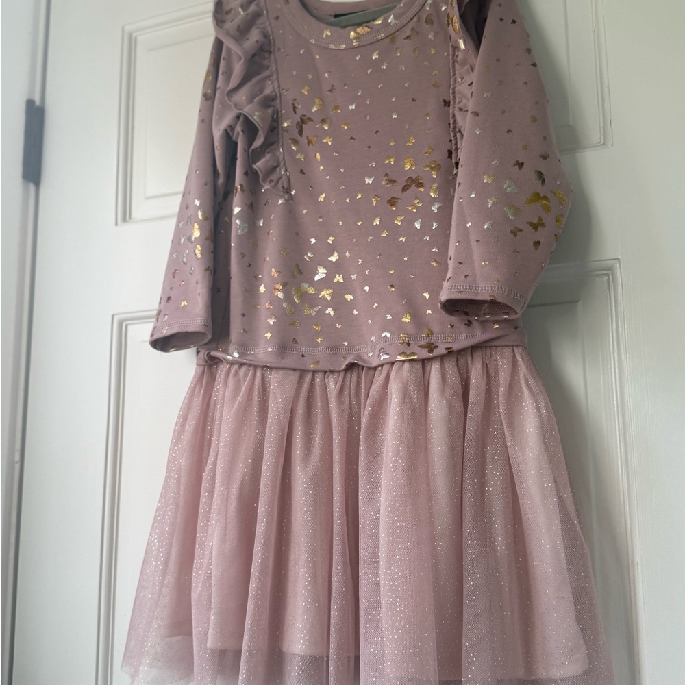 Pink and Gold Kids Dress